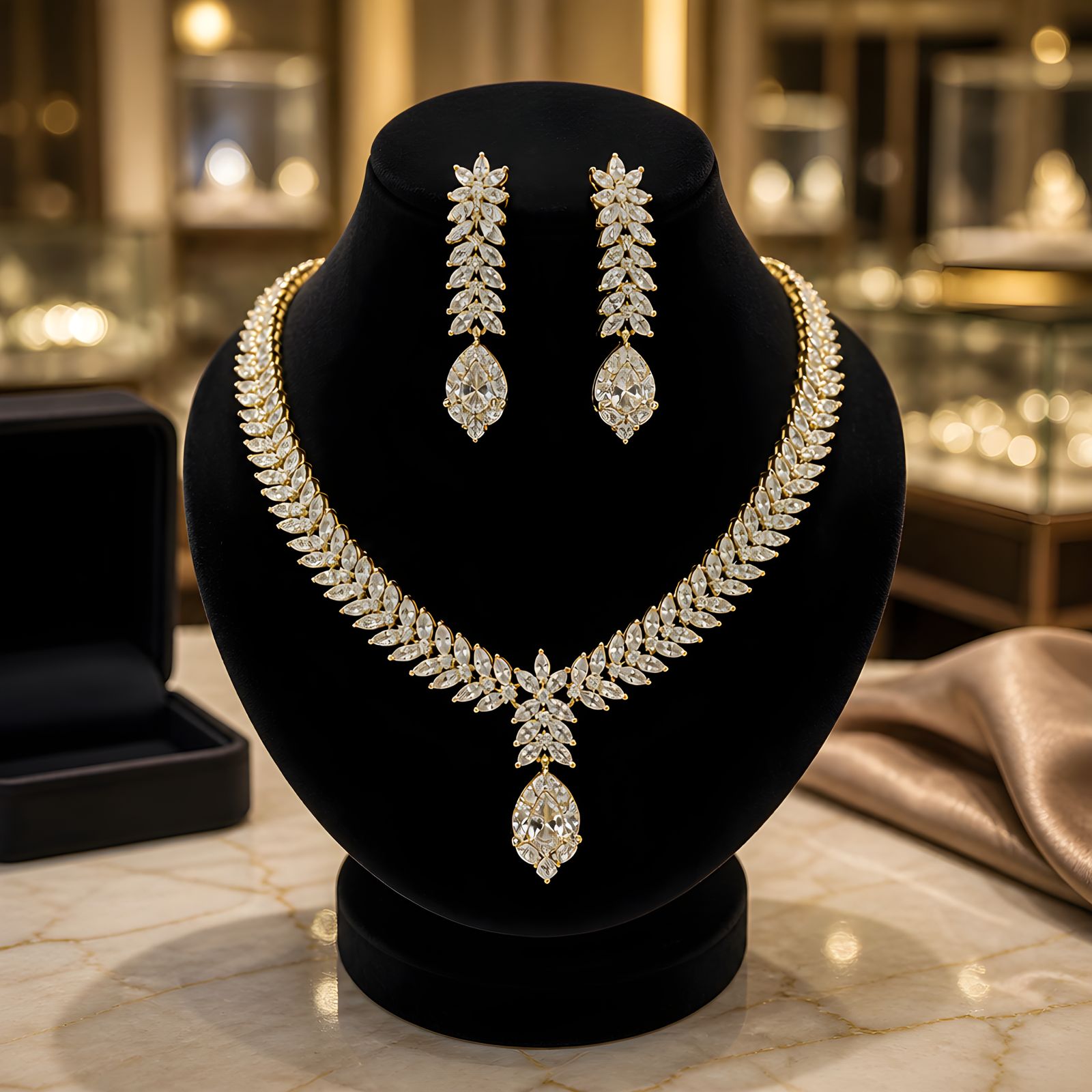 Luxury Crystal Necklace Set