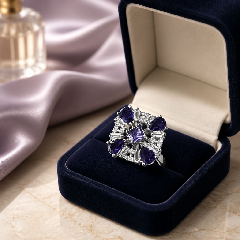 Royal Amethyst Statement Ring