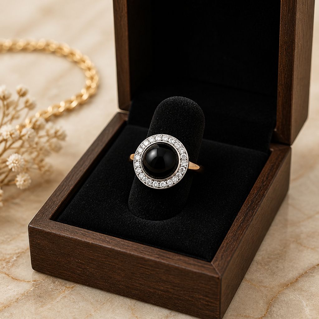 Midnight Halo Ring