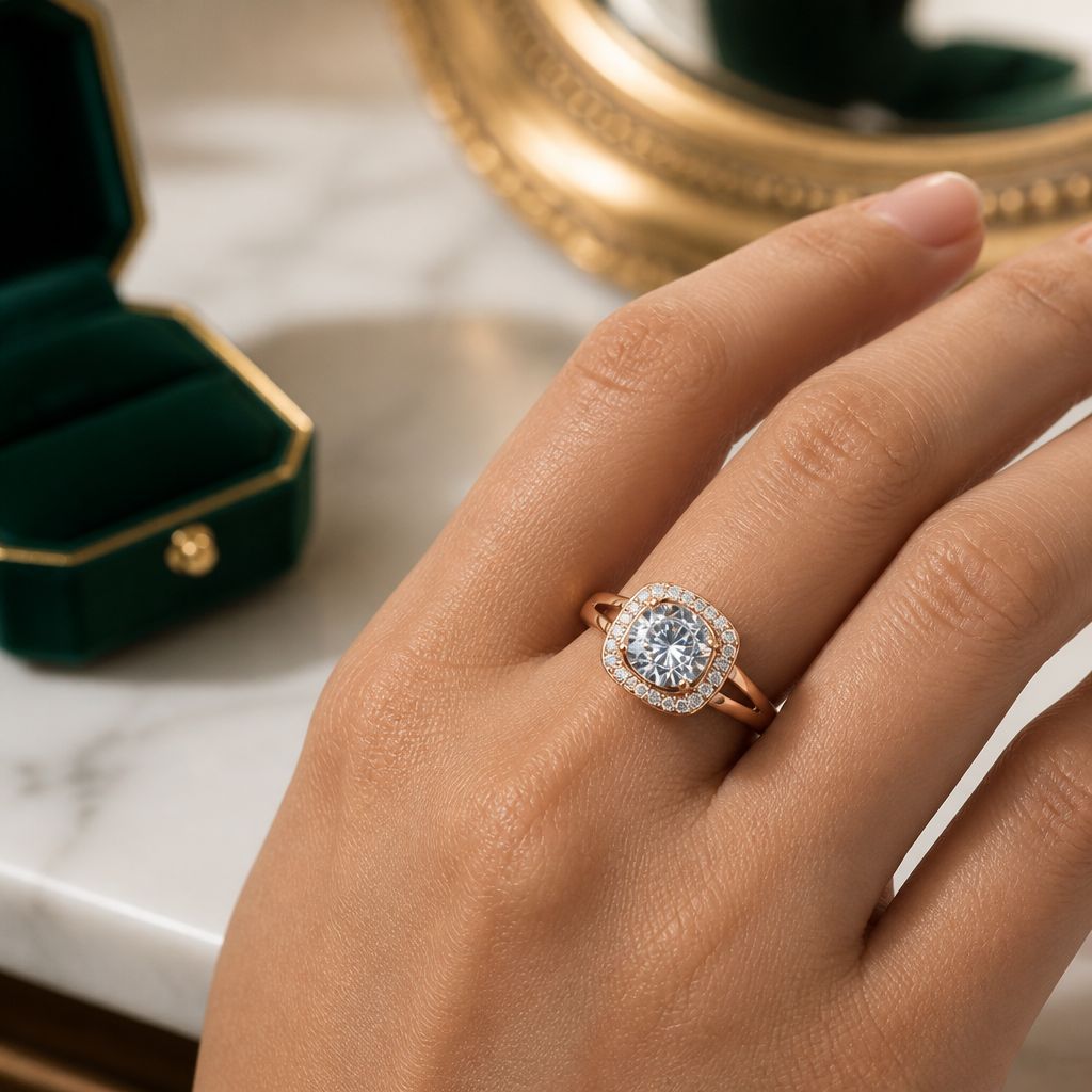 Radiant Halo Ring