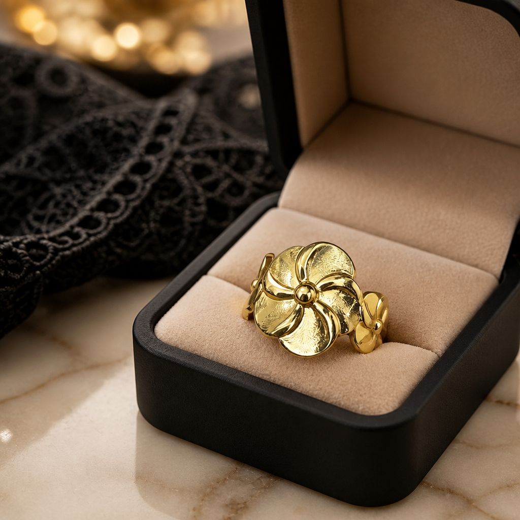 Golden Bloom Ring