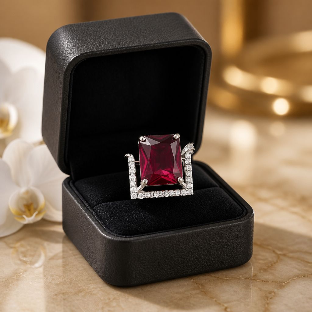 Ruby Luxe Statement Ring