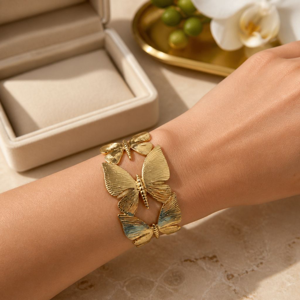 Elegant Butterfly Cuff Bracelet