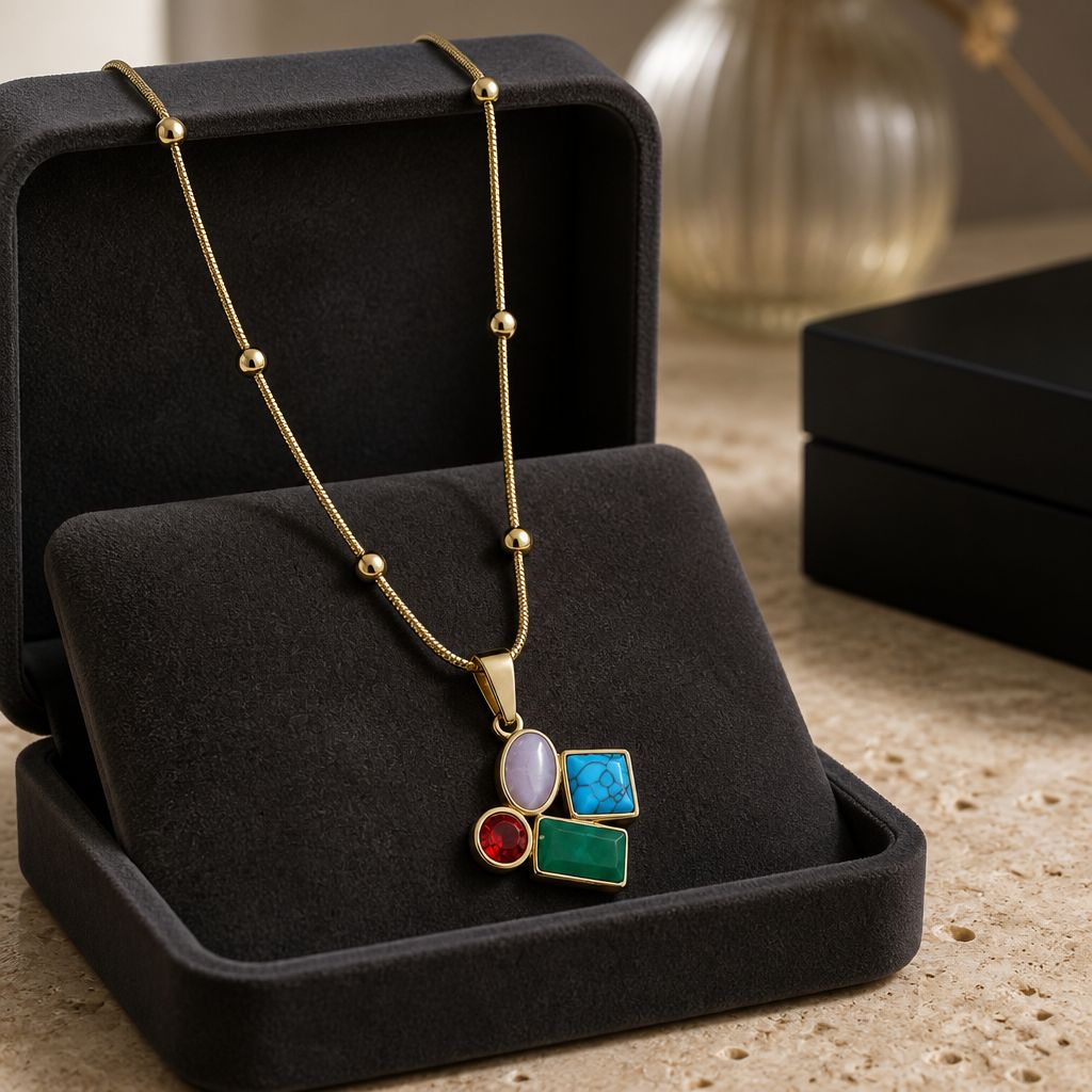 Multi Stone Luxe Pendant