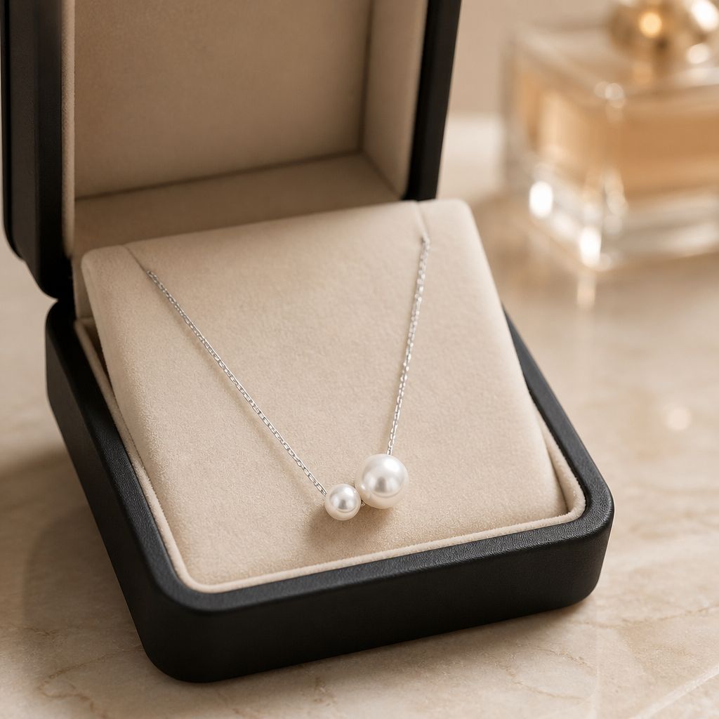 Elegant Pearl Duo Pendant