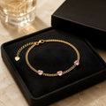 Pink Heart Crystal Bracelet