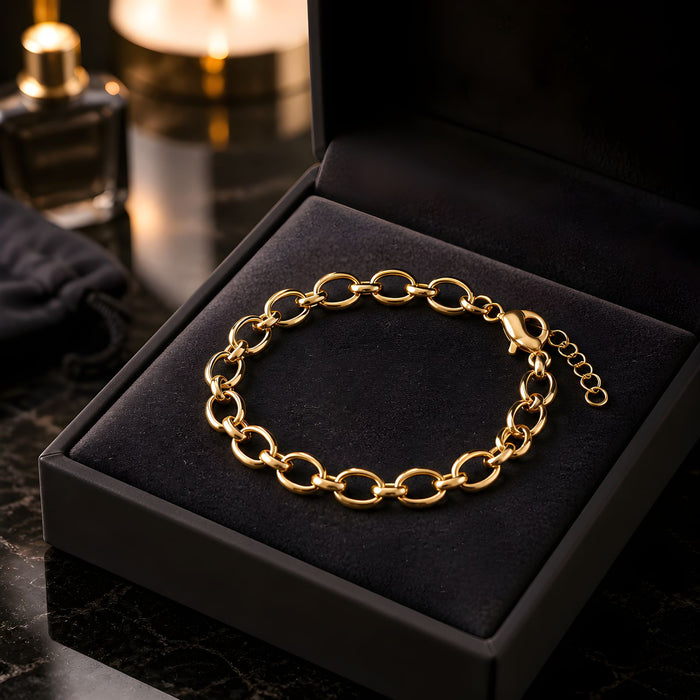 Classic Gold Cuban Link Bracelet