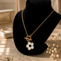 Floral Charm Pendant Necklace