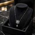Floral Drop Pendant Necklace