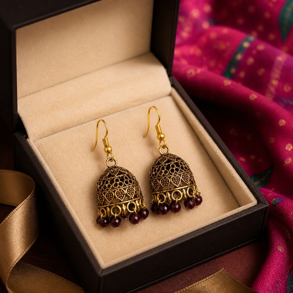 Royal Hearts Jhumka