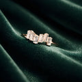 Golden Baguette Crystal Ring