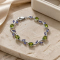 Tulip Bracelet – Silver Green Purple Edition