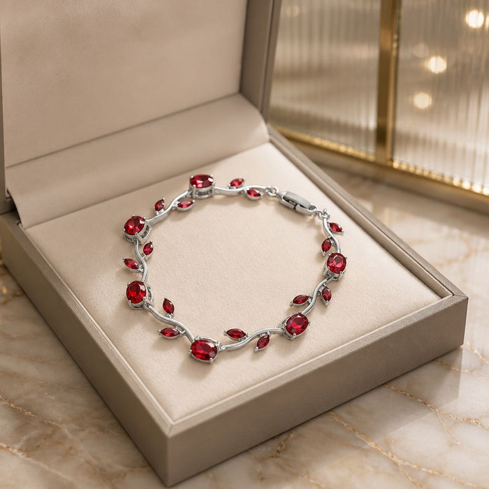 Tulip Bracelet – Silver Red Edition