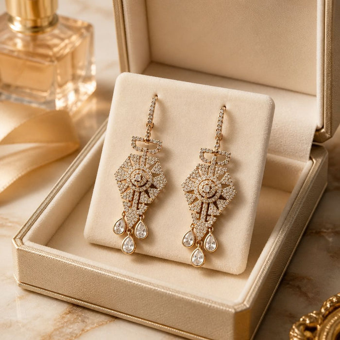 Royal Crystal Chandelier Earrings