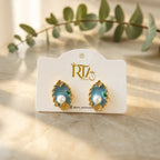 Elegant Floral Pearl Earrings