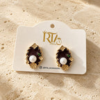 Elegant Floral Pearl Earrings