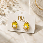 Elegant Floral Pearl Earrings