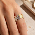 Butterfly Duo Open Band Ring