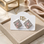 Luxury Geometric Crystal Stud Earrings