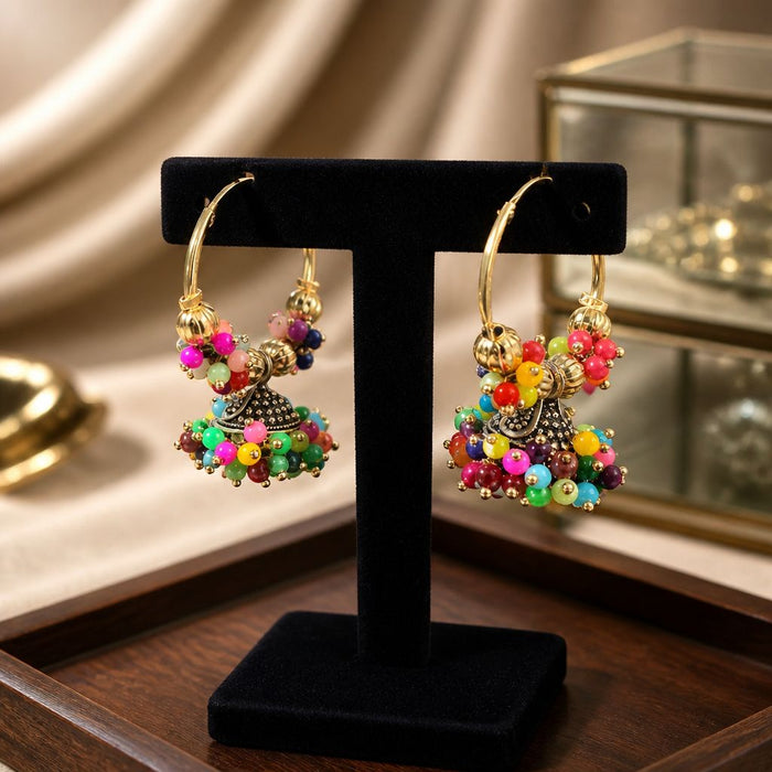 Boho Beads Jhumka