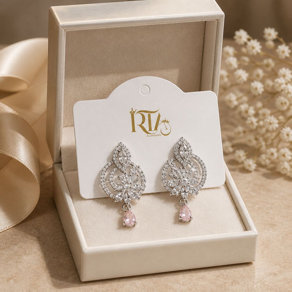Crystal Bloom Drop Earrings