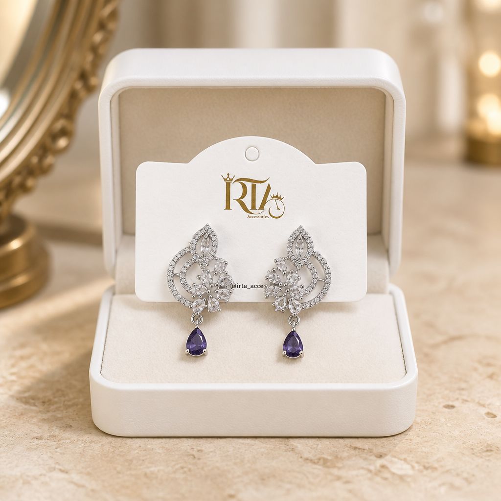 Crystal Bloom Drop Earrings