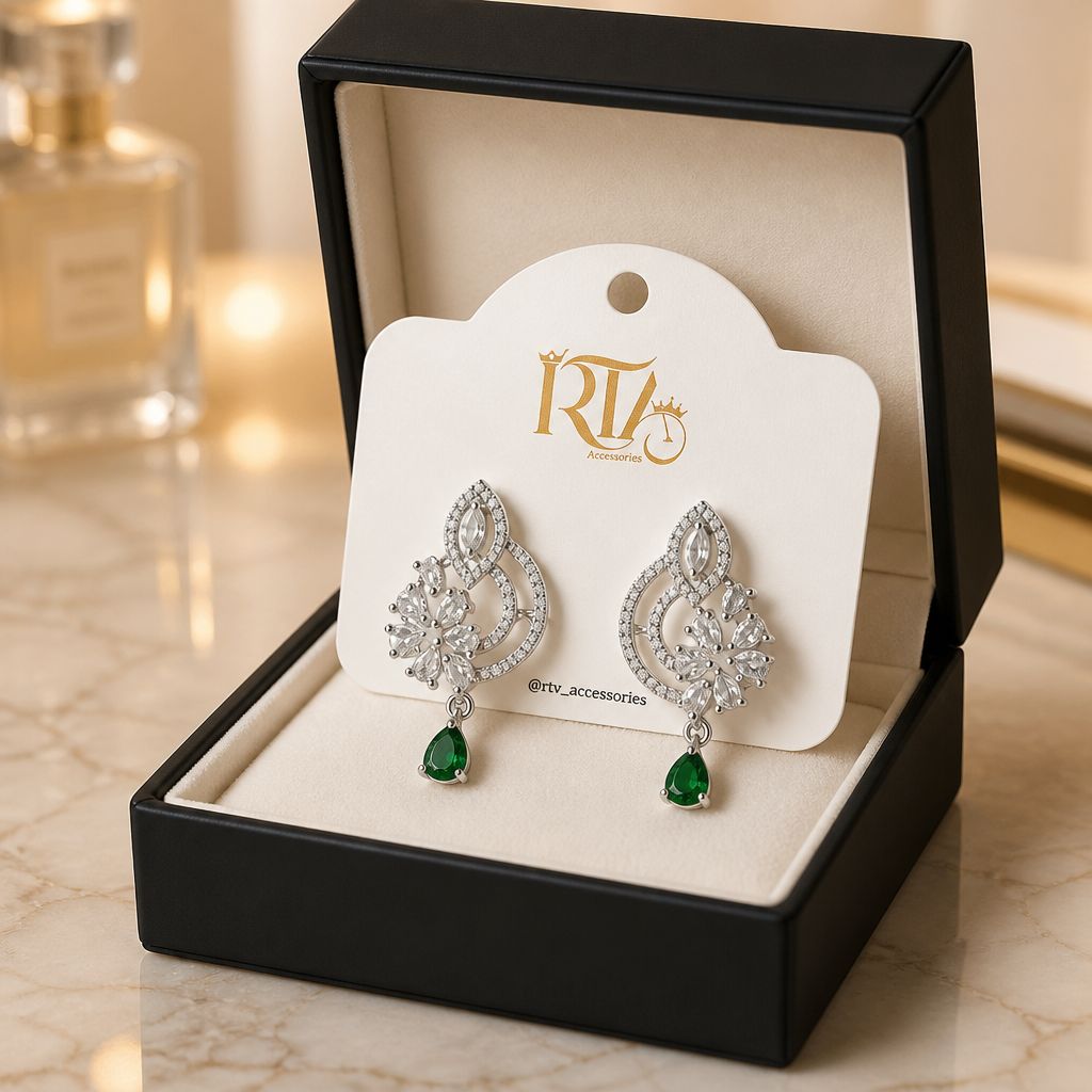 Crystal Bloom Drop Earrings