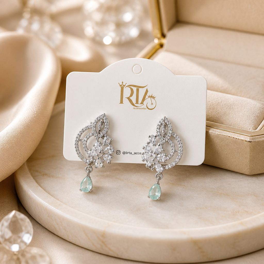 Crystal Bloom Drop Earrings