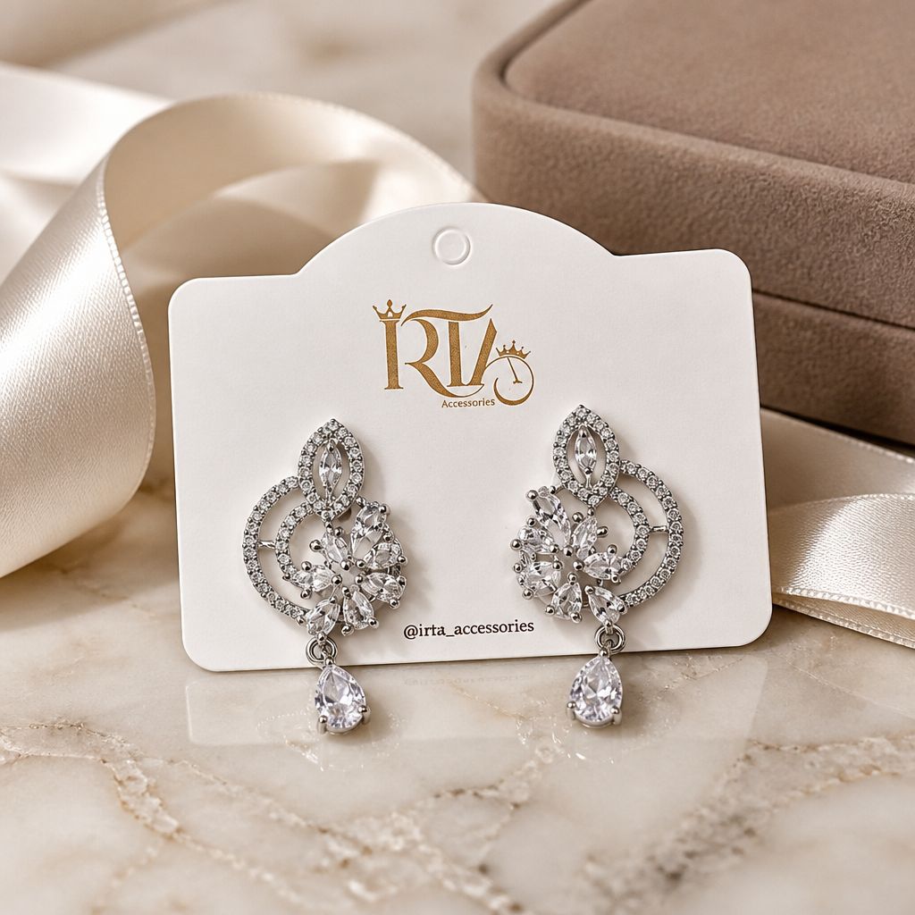 Crystal Bloom Drop Earrings