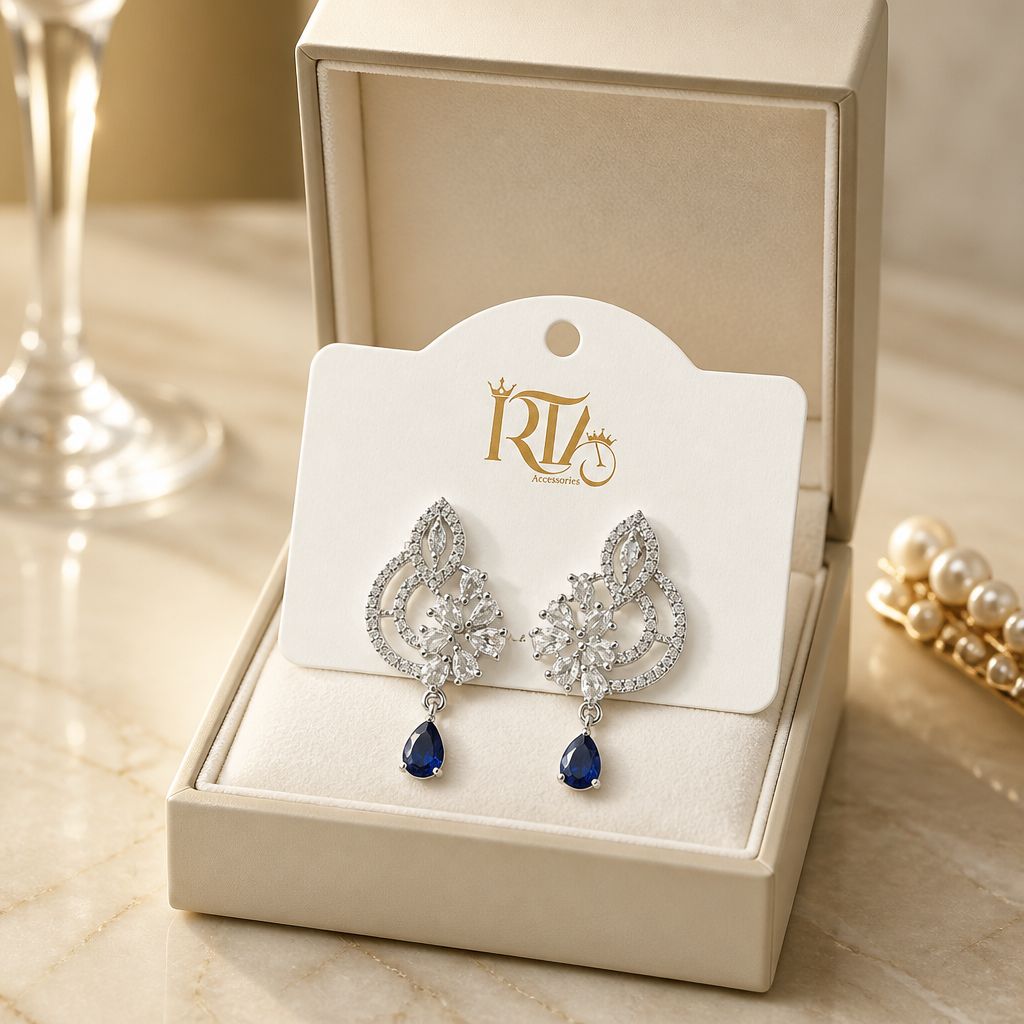 Crystal Bloom Drop Earrings