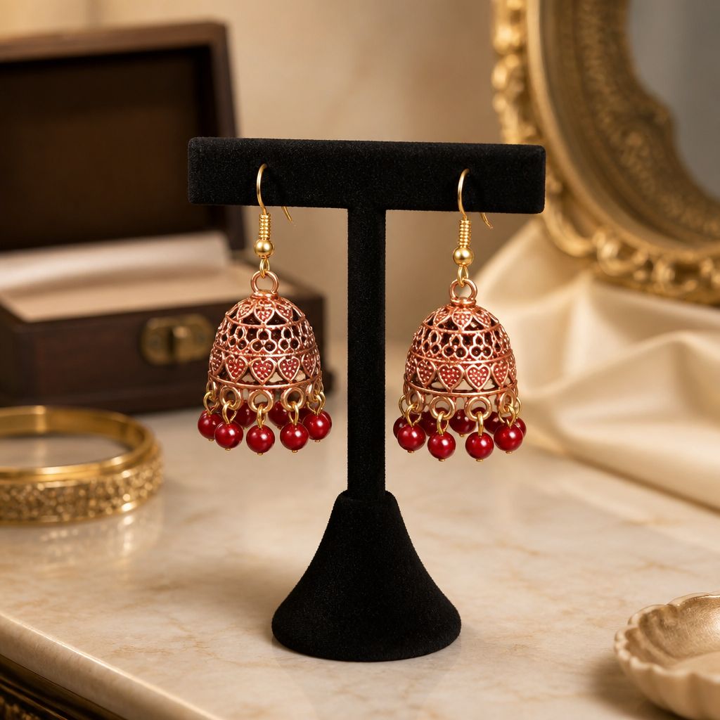Royal Hearts Jhumka