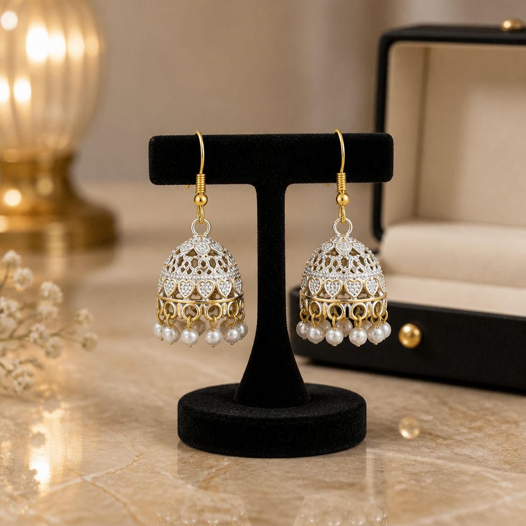 Royal Hearts Jhumka